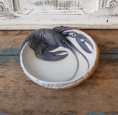 Royal Copenhagen skål med hummer no. 3498
