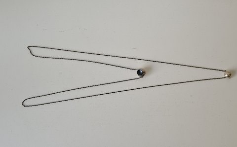 Georg Jensen Cave sølv halskæde