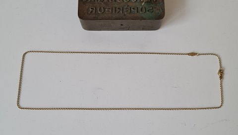 Georg Jensen halskæde i forgyldt sterlingsølv 45 cm.
