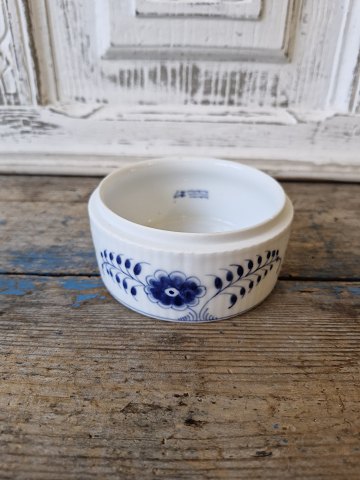 Royal Copenhagen Musselmalet bonbonniere uden låg dekoreret med sommerfugle
