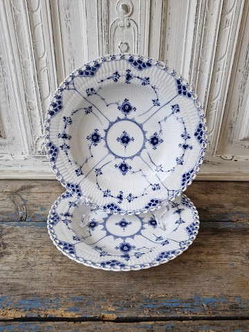 Royal Copenhagen Musselmalet helblonde stor dyb tallerken no. 1078 - 25 cm. 1898-1923