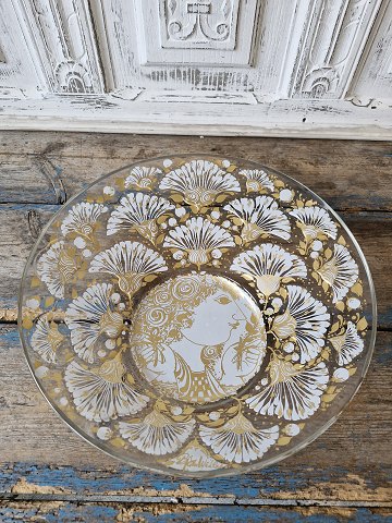 Rosenthal årsplatte i glas fra 1976 designet af Bjørn Wiinblad