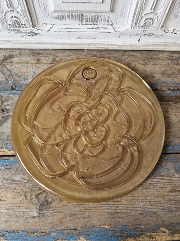 Rosenthal årsplatte i glas fra 1974 af  Otto Piene