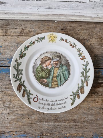 Royal Copenhagen Peters Jul kagetallerken motiv 2 - 19 cm.